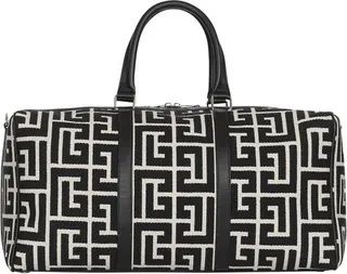 Travel bag with jacquard maxi monogram