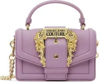Versace Jeans Couture Purple Buckle Bag