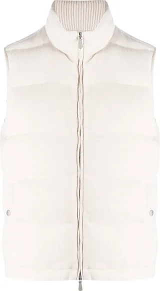 Padded Zip-Up Gilet