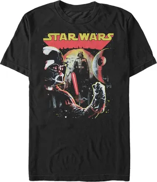 Men's Star Wars Vader Collage T-Shirt - Black - 3X Large