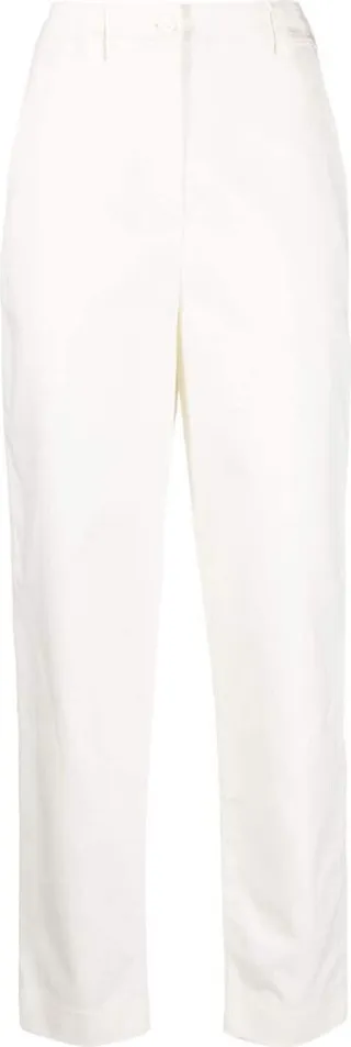 High-Waisted Straight-Leg Trousers