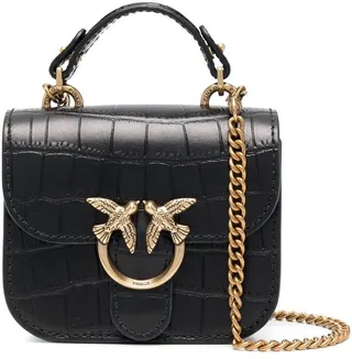 Love Birds crocodile-effect mini bag