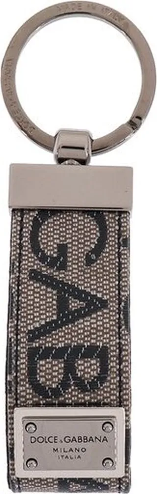 Dolce & Gabbana Logo Embroidered Keychain