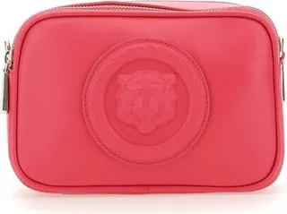 Just Cavalli Tiger Head Motif Zipped Crossbody Bag