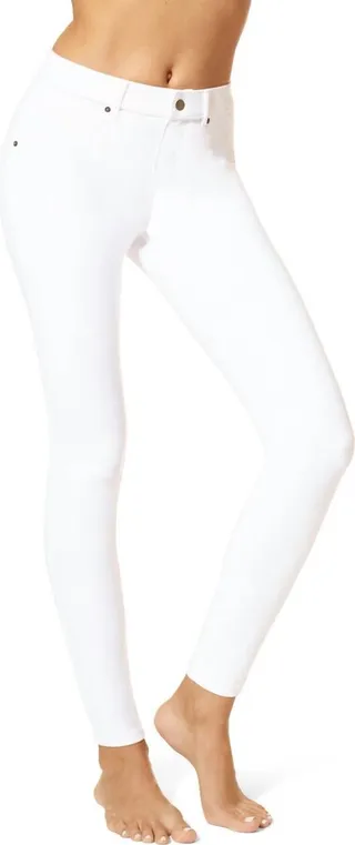 Essential Denim Legging in White
