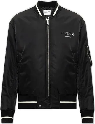 Iceberg Heritage Logo Embroidered Bomber Jacket