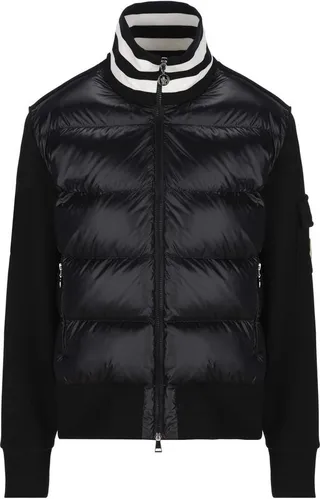 Moncler Logo Patch Zip-Up Down Jacket