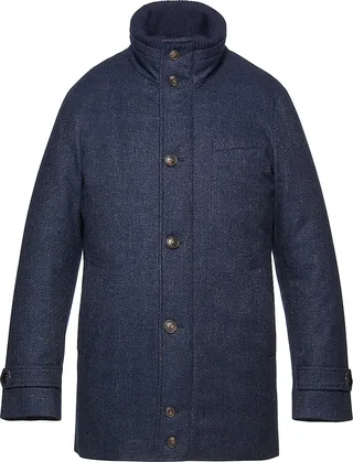 City Active Wool & Cashmere-Stretch Down Parka
