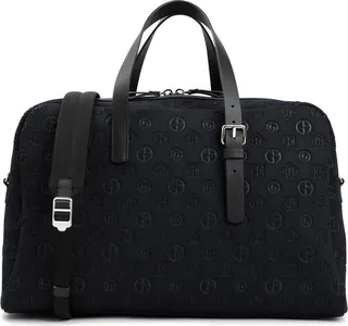 Giorgio Armani Logo Debossed Zipped Travel Bag