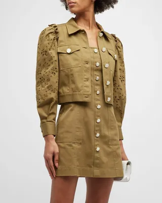 Jodie Puff-Sleeve Utility Jacket