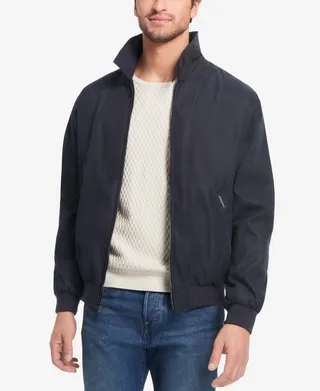 Weatherproof Men's Big & Tall Lightweight Full-Zip Bomber Jacket