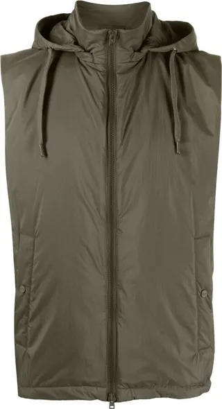 Hooded Sleeveless Gilet