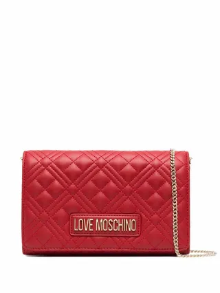Logo Quilted Shoulder Bag