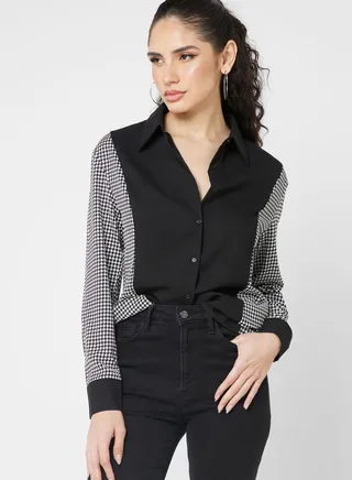 Contrast Sleeve Shirt