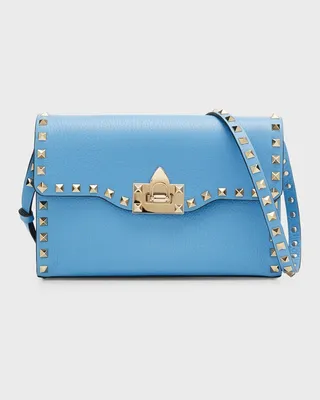 Small Rockstud Leather Shoulder Bag