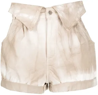 Tie-Dye Denim Shorts