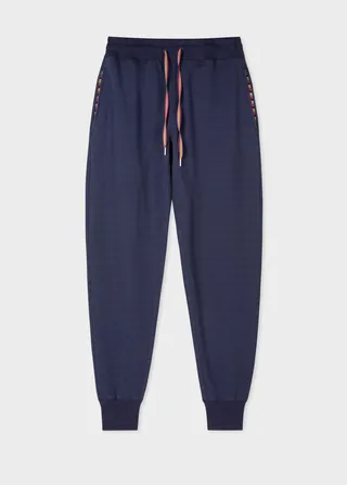 Women's Navy Cotton-Blend Lounge Sweatpants