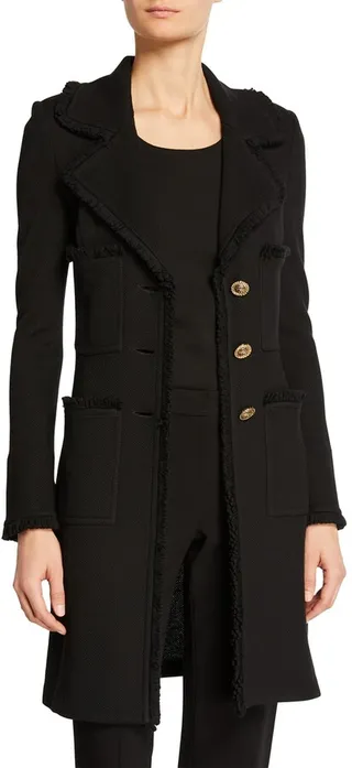 Milano Pique Fit and Flare Topper Coat