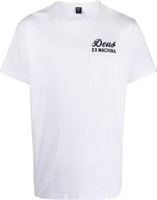 logo-print organic cotton T-shirt