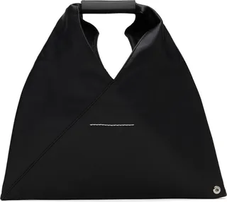MM6 Maison Margiela Black Small Triangle Tote
