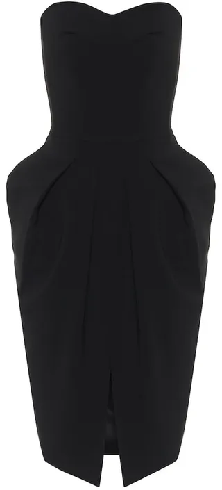 Neuron strapless cady midi dress