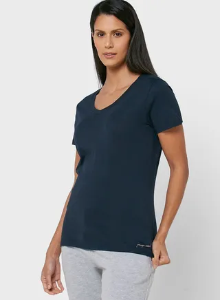 V-Neck Knitted T-Shirt