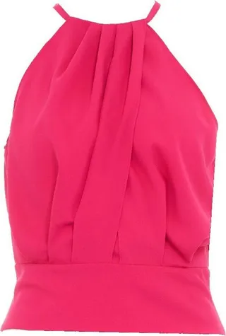 Pinko Sleeveless Draped Halterneck Top