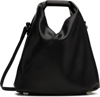 MM6 Maison Margiela Black Leather Crossbody Bag