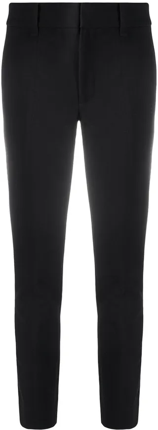 High-Rise Cropped Skinny Trousers