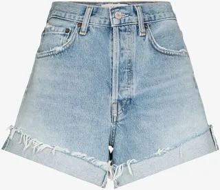 Parker Cuff Distressed Denim Shorts