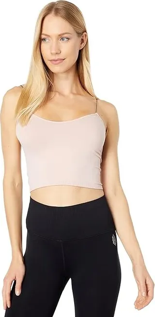 Free People Seamless Skinny Strap Crop Cami (Ballet) Women's Sleeveless