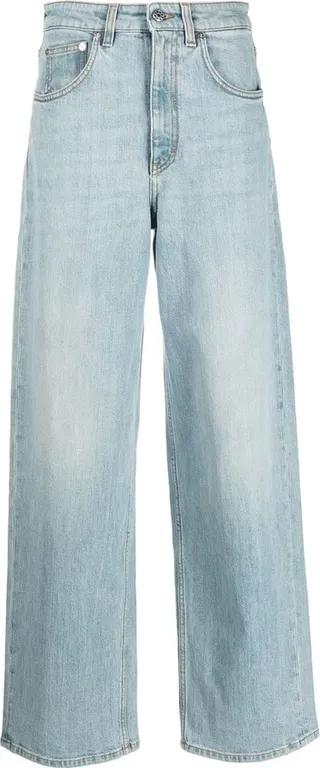 Viana high-waisted wide-leg jeans