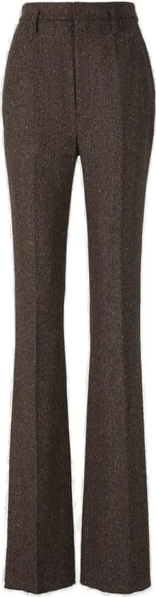 Saint Laurent High Waist Wide Leg Pants