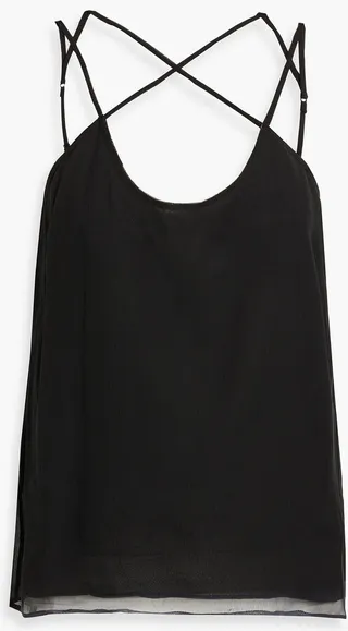 Maywood silk-georgette camisole