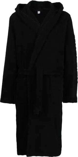 Embossed-Logo Cotton Robe