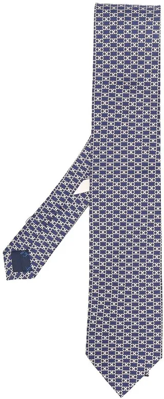 Gancini motif pointed tie