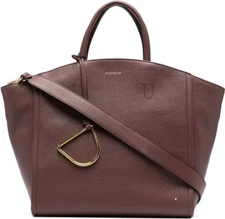 Grained Leather Tote Bag