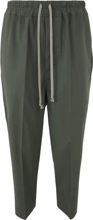 Rick Owens Astaires Cropped Drawstring Trousers
