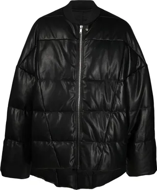 Flight leather jacket
