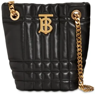 Mini Lola quilted leather bucket bag