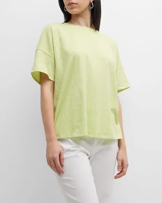 Slubby Crewneck Jersey Tee