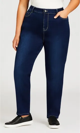 AVENUE | Women's Plus Size Butter Denim Skinny Jean Dark Wash - average - 24W
