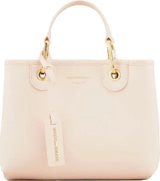Emporio Armani Myea Nude Pink Small Shopping Bag
