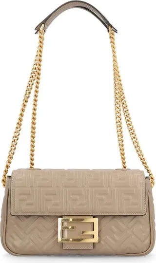 Fendi FF Motif Chained Shoulder Bag