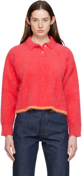 Jacquemus Pink 'Le Polo Neve' Polo