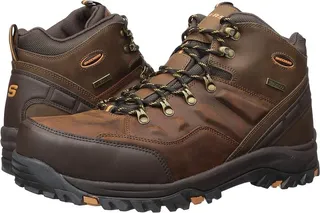 SKECHERS Relaxed Fit Resment Traven (Dark Brown 1) Men's Boots
