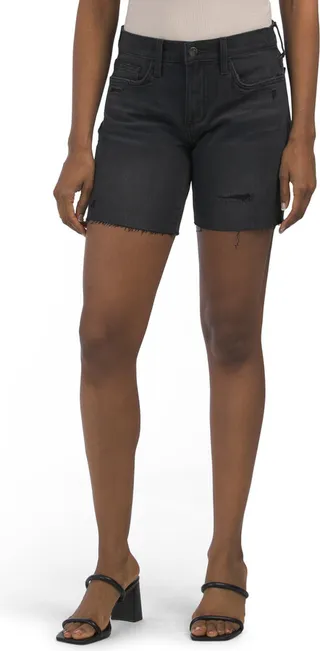 Bermuda Shorts With Destruction