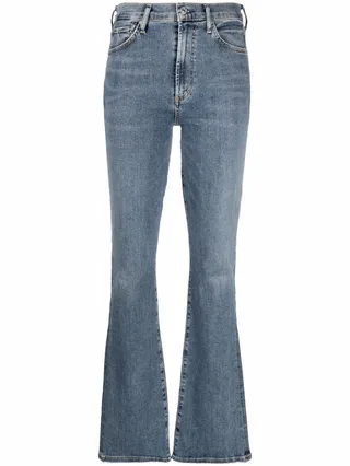 High-Rise Bootcut Jeans