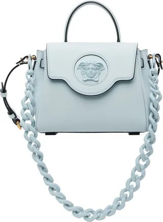 Versace Blue Small 'La Medusa' Bag
