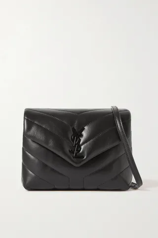 SAINT LAURENT - Loulou Toy Quilted Leather Shoulder Bag - Black